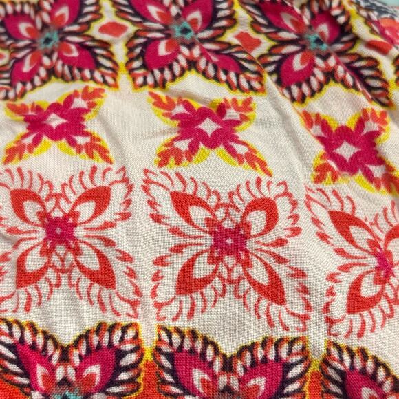 Anthropologie Fig and Flower Women's Tunic Blouse Dress Size 1X Geometric Hi Low - Picture 10 of 11